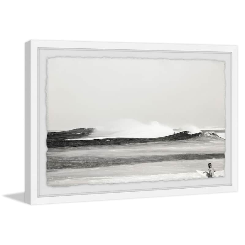 'Throwback' Framed Painting Print - Multi-Color