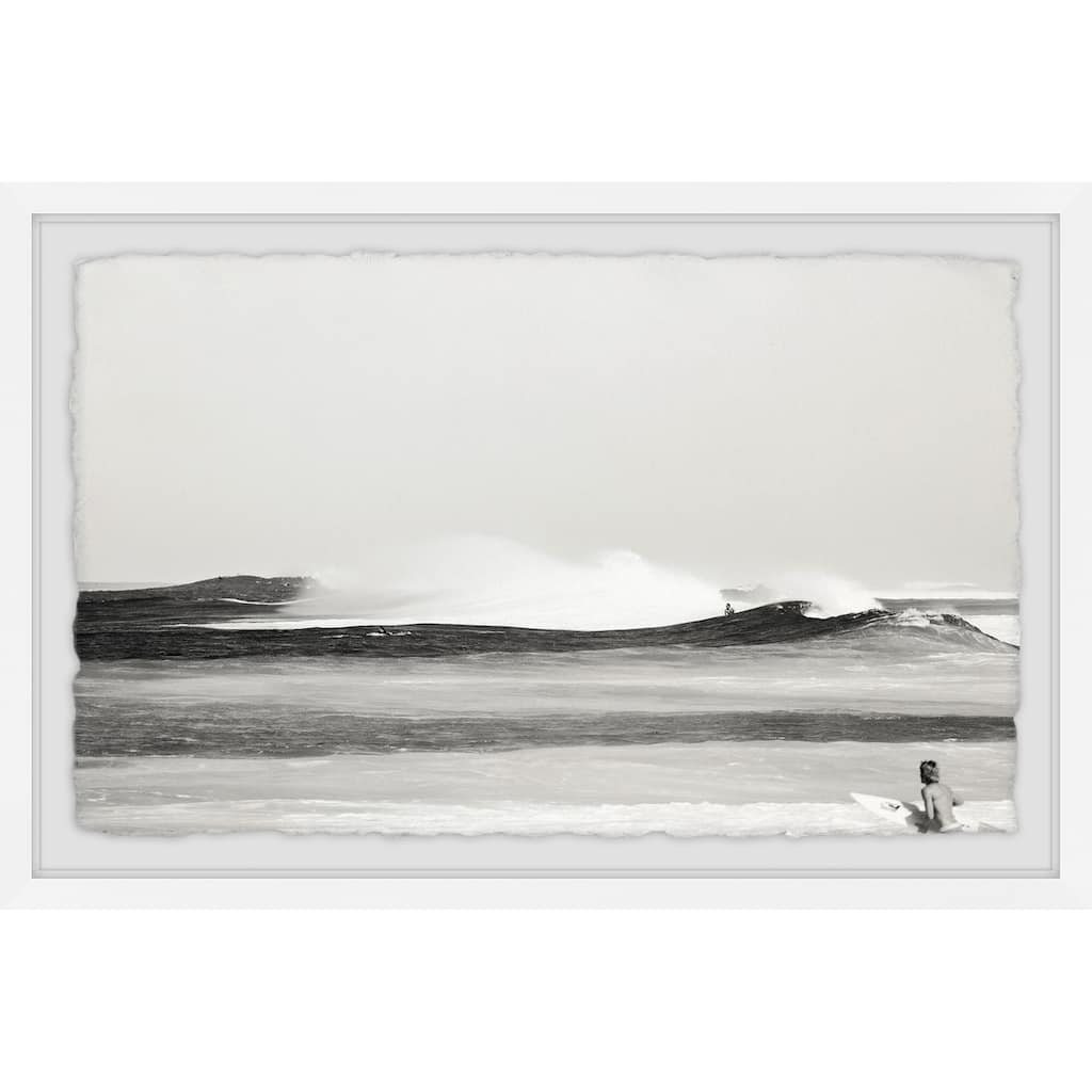 'Throwback' Framed Painting Print - Multi-Color