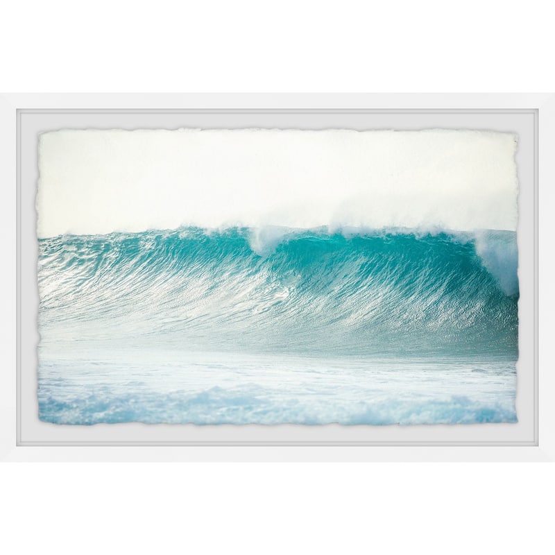 'On the Edge' Framed Painting Print - Multi-Color