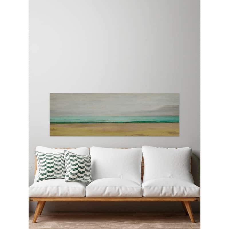 'Waterline IV' Painting Print on Wrapped Canvas - Multi-Color