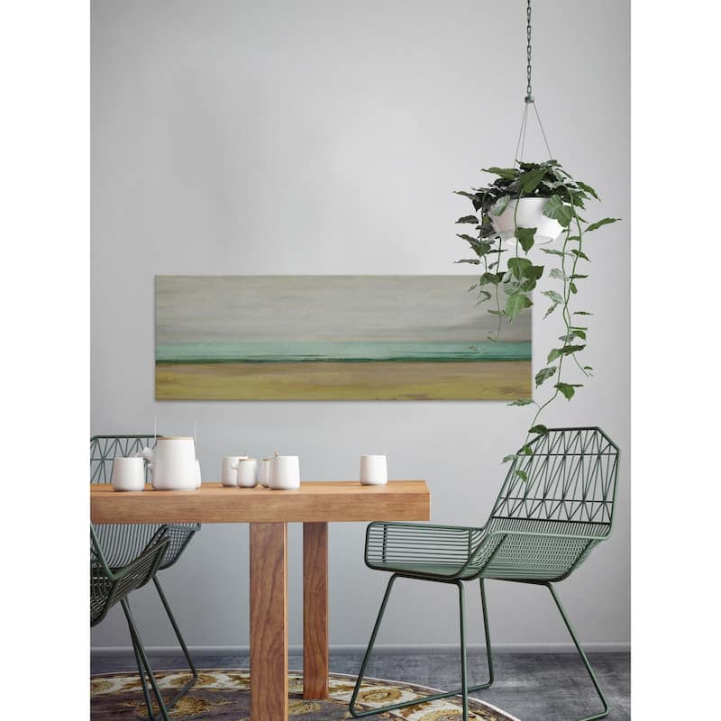'Waterline IV' Painting Print on Wrapped Canvas - Multi-Color