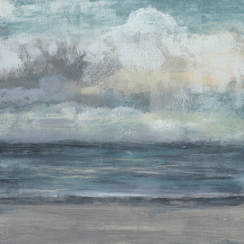 'Beach Rise III' Painting Print on Wrapped Canvas - Multi-Color