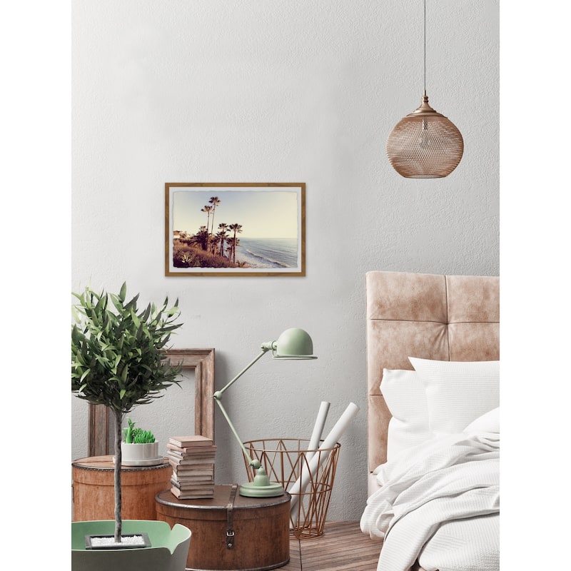'Hillside Blues' Framed Painting Print - Multi-Color