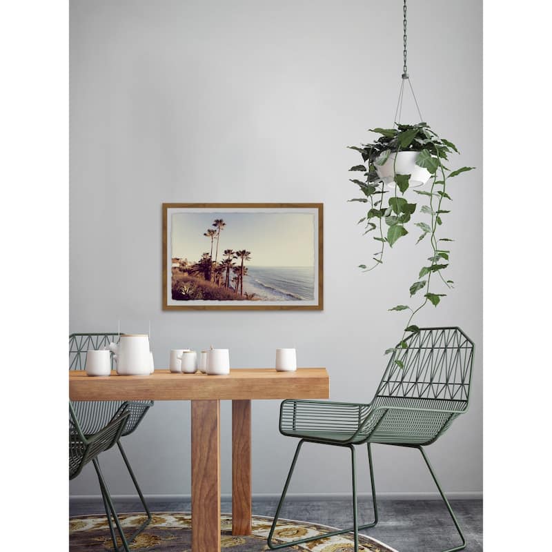 'Hillside Blues' Framed Painting Print - Multi-Color