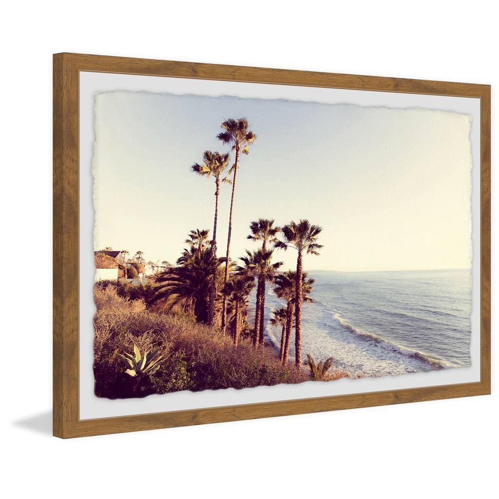 'Hillside Blues' Framed Painting Print - Multi-Color