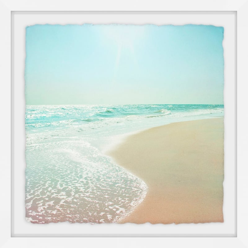 'Let's Go Swimming' Framed Painting Print - Multi-Color
