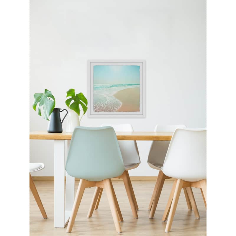 'Let's Go Swimming' Framed Painting Print - Multi-Color