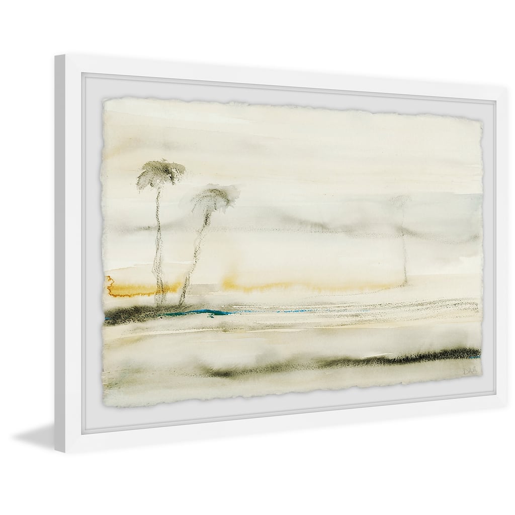 'Solstice 9' Framed Painting Print - Multi-Color