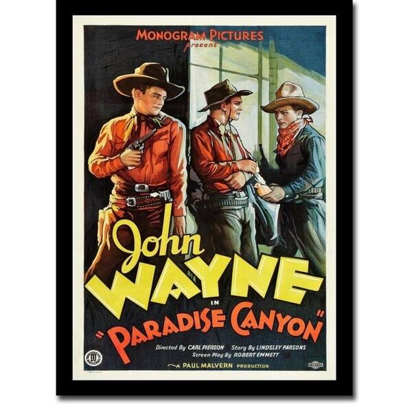 John Wayne Paradise Canyon by Anonymous Gallery Wrapped Canvas Giclee