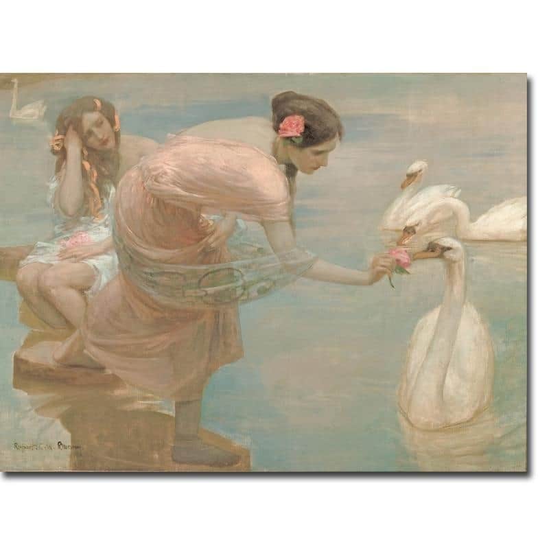 A Summer Morning by Rupert Bunny Gallery Wrapped Canvas Giclee Art (12 in x 16 in, Ready to Hang)