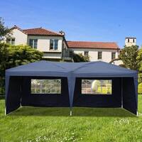 10'X20' POP UP Foldable Wedding Party Gazebo Canopy Tent W/4 Walls