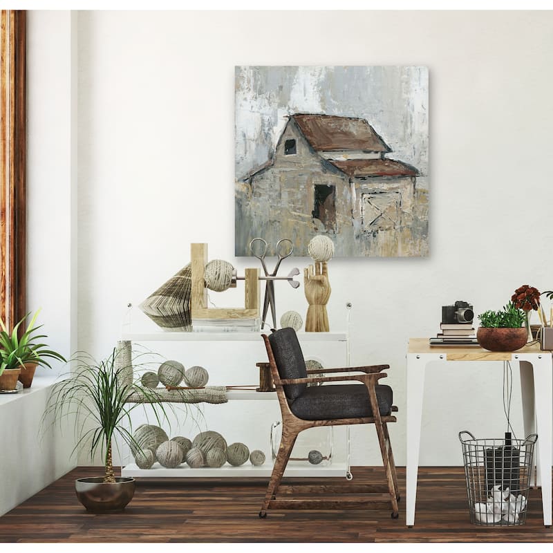 Barn at Midday -Gallery Wrapped Canvas