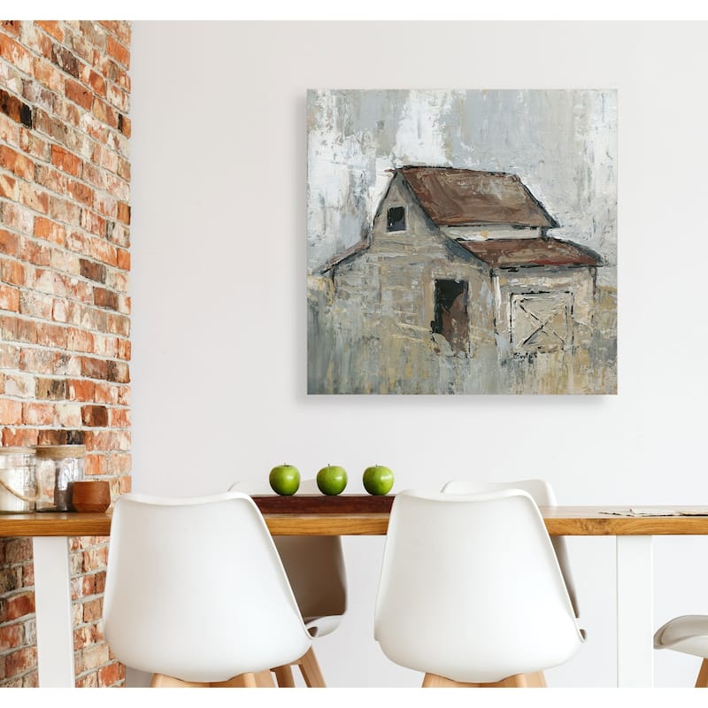 Barn at Midday -Gallery Wrapped Canvas