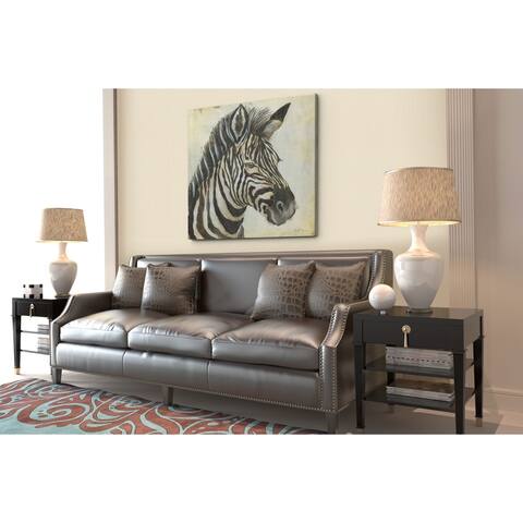 Patterned Zebra -Gallery Wrapped Canvas