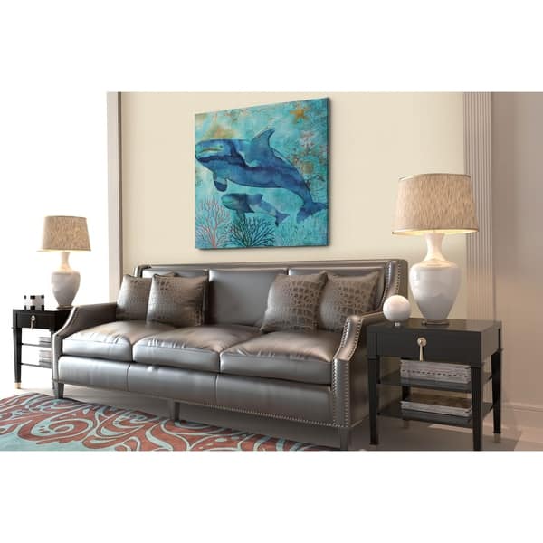 Deep Sea Whales -Gallery Wrapped Canvas - Bed Bath & Beyond - 24127660