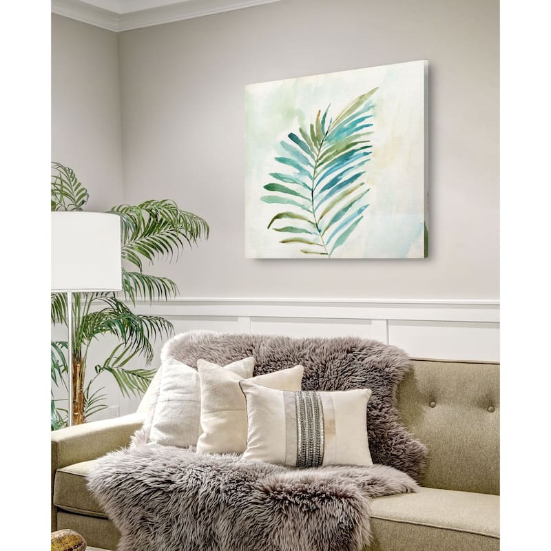 Tropical Leaf I -Gallery Wrapped Canvas