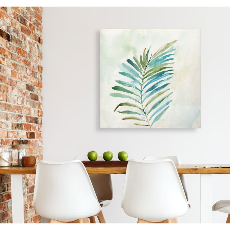 Tropical Leaf I -Gallery Wrapped Canvas