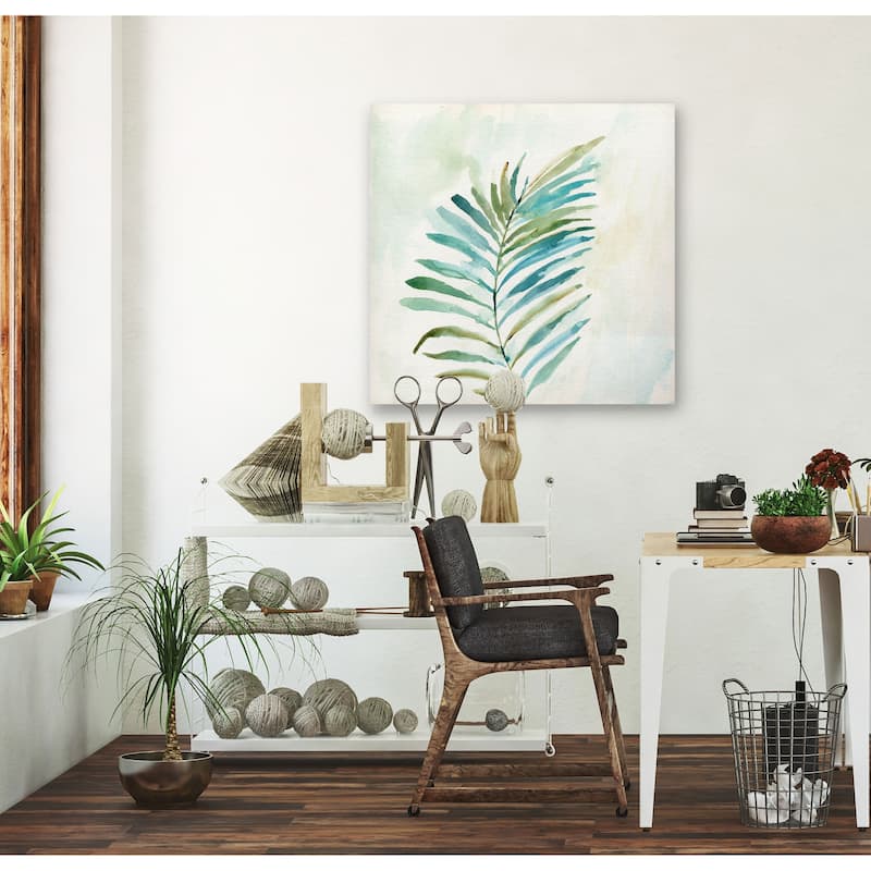 Tropical Leaf I -Gallery Wrapped Canvas