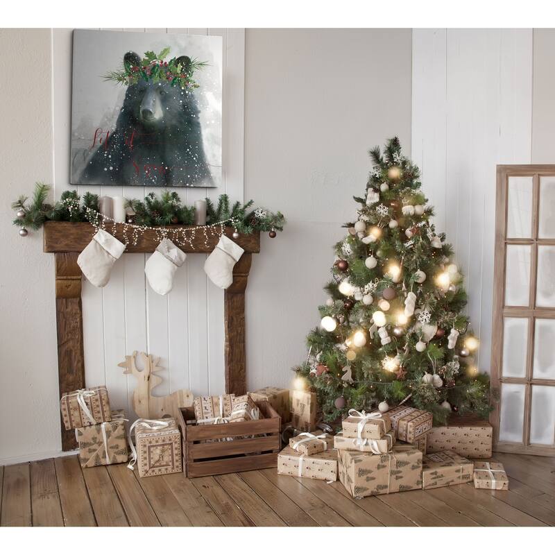 Let It Snow Bear -Gallery Wrapped Canvas