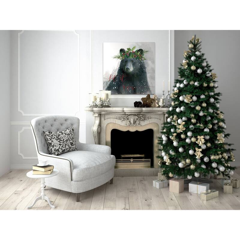 Let It Snow Bear -Gallery Wrapped Canvas