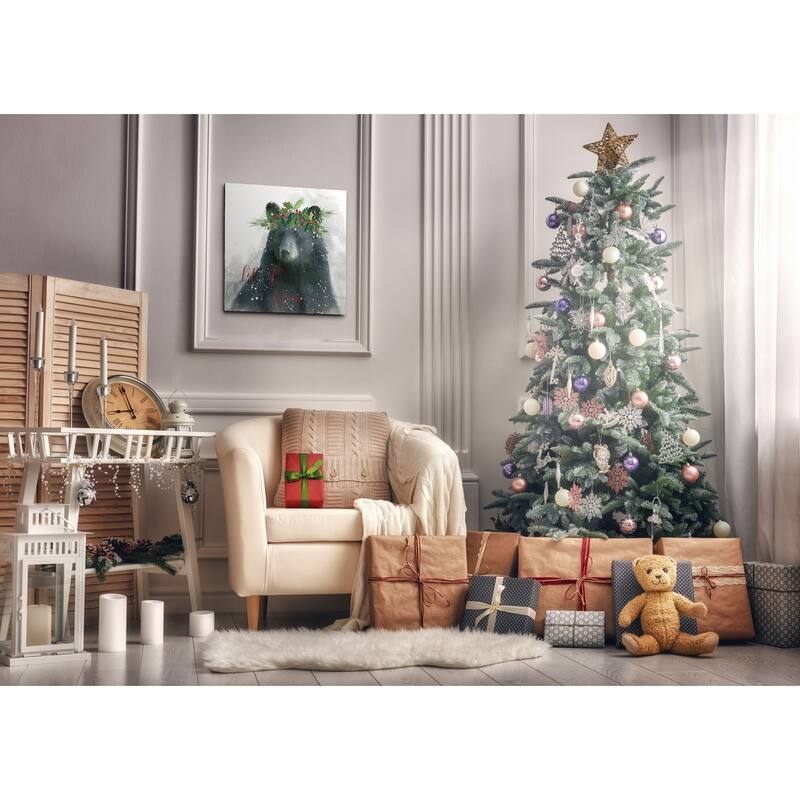 Let It Snow Bear -Gallery Wrapped Canvas