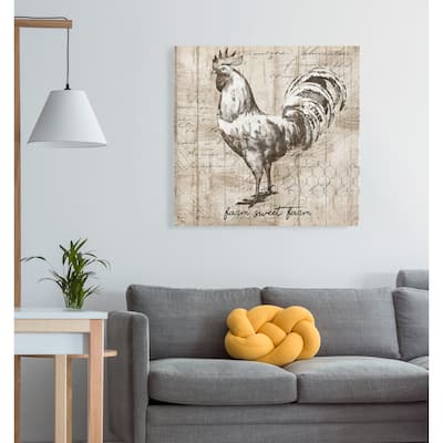 Farm Rooster -Gallery Wrapped Canvas