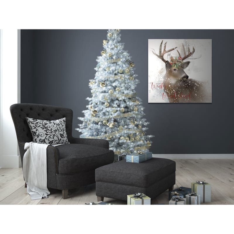 Winter Wonderland Deer -Gallery Wrapped Canvas