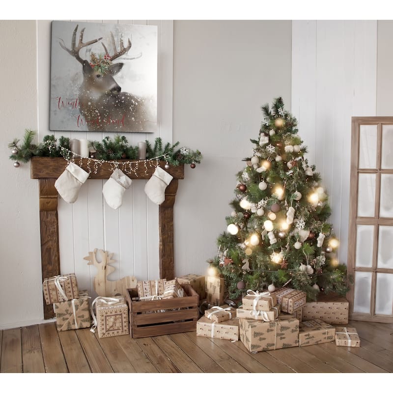 Winter Wonderland Deer -Gallery Wrapped Canvas