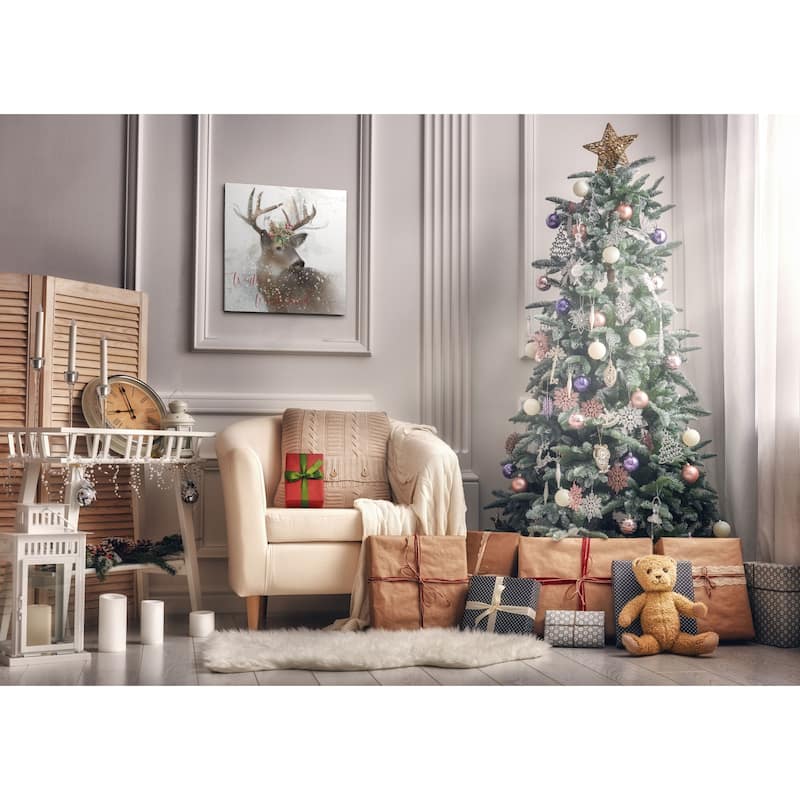 Winter Wonderland Deer -Gallery Wrapped Canvas