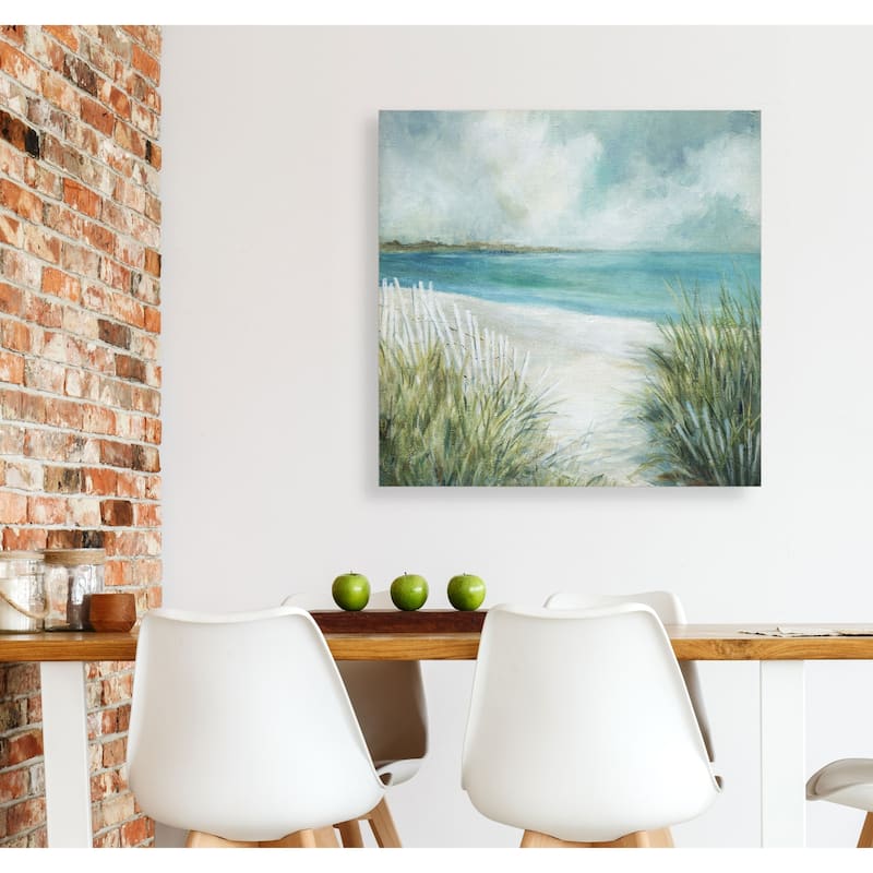 Coastal Fences -Gallery Wrapped Canvas