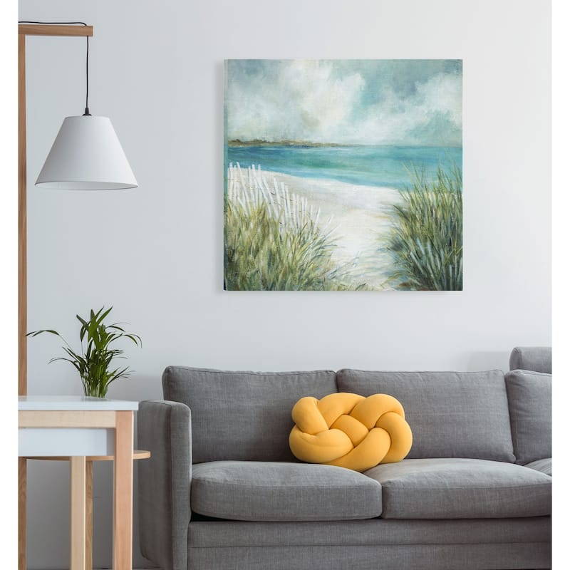 Coastal Fences -Gallery Wrapped Canvas