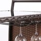 Kinbor Outdoor Wicker Bar Cart Patio Serving Cart w/ Wheels - Thumbnail 10