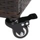 Kinbor Outdoor Wicker Bar Cart Patio Serving Cart w/ Wheels - Thumbnail 11