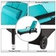 Kinbor Set of 2 Patio Furniture Outdoor Wicker Chaise Lounge Chair Adjustable Lounger Chair w/ Cushion - Thumbnail 13