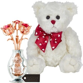 Matashi Rose Gold And Chrome Plated Flowers Bouquet Bearington Lil 