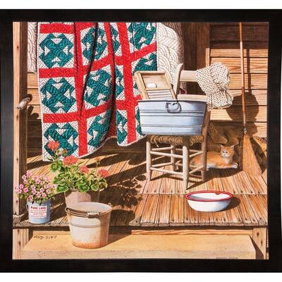 Miss Jane's Washday-DEMESS105139 Print 11.75"x12.75" by Dempsey Essick