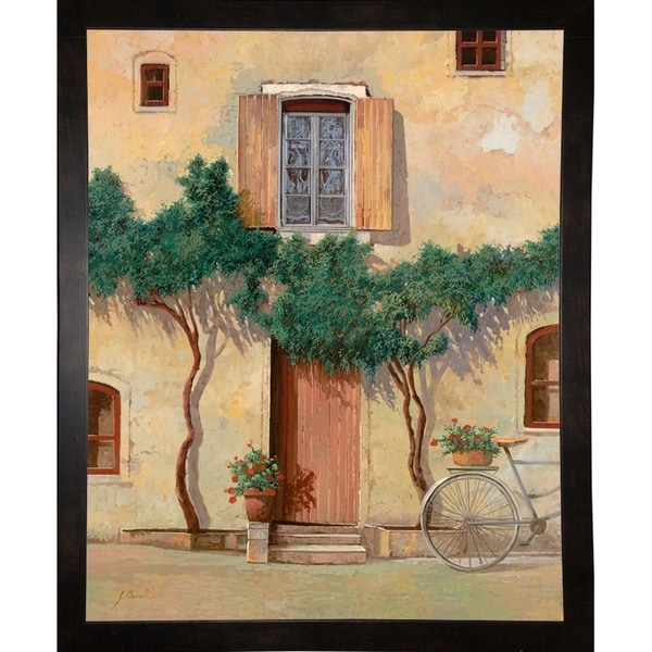 Mezza Bicicletta Sul Muro-GUIBOR127798 Print 24"x19.5" by Guido Borelli