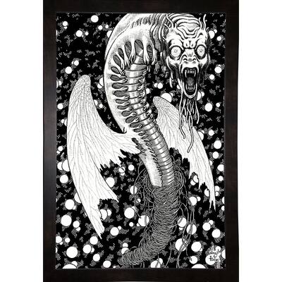 Black Butterflies Print 36.125"x24" by Virgil Finlay -VIRFIN272192