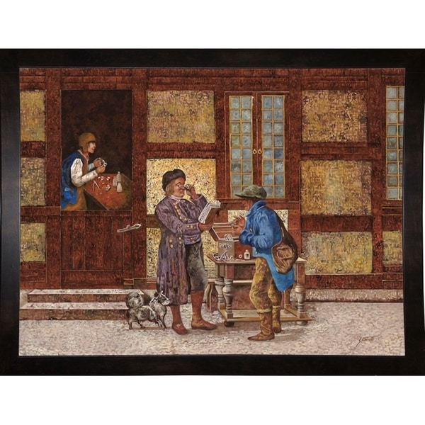 Leggere Con Gli Occhiali-GUIBOR127796 Print 15.5"x20.75" by Guido Borelli