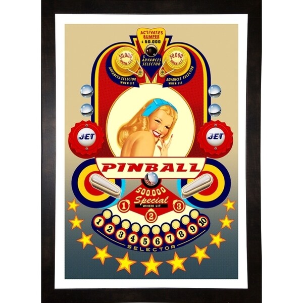 Pinball-Rama Print 34.25"x24" by Terry Pastor
