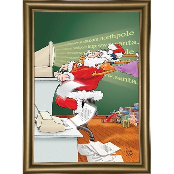 153360 Internet Santa-FSPEAR132398 Print 7"x4.75" by Frank Spear