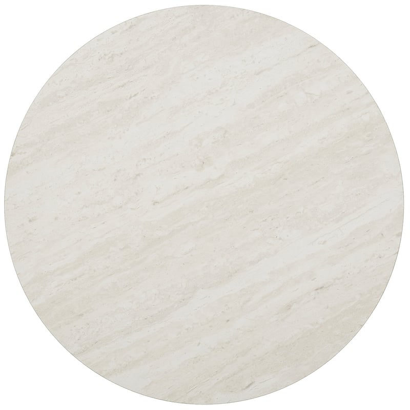 SEI Furniture Henderson Faux Marble Round Side Table