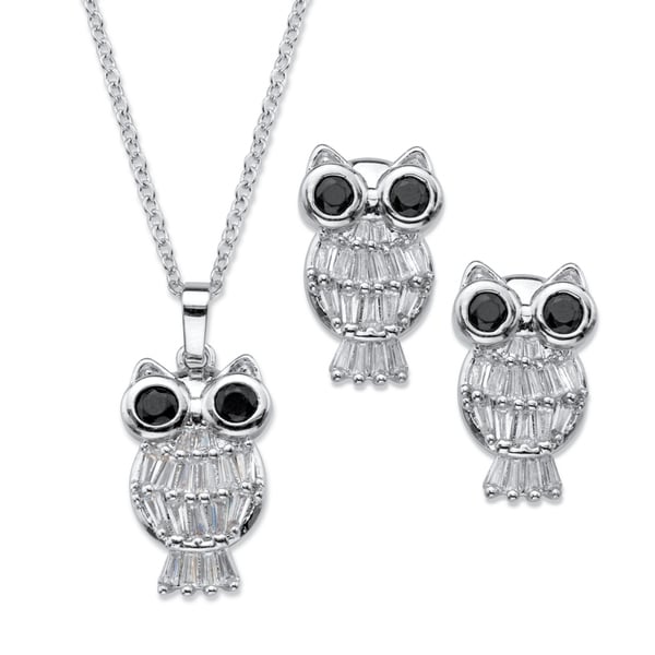 platinum necklace and earring sets
