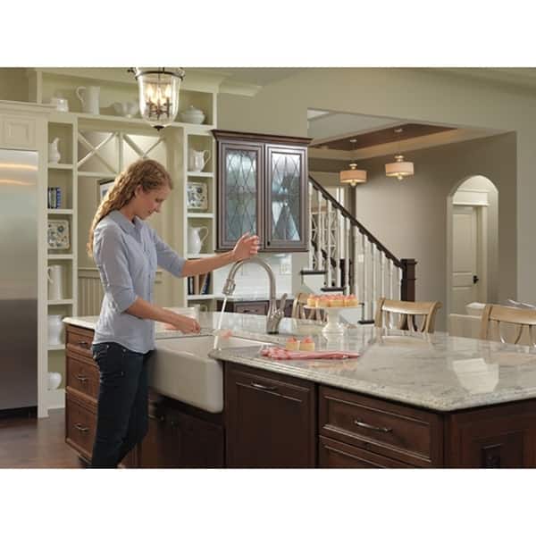 Shop Delta Single Handle Pull Down Kitchen Faucet With Touch2o