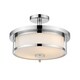 preview thumbnail 5 of 3, Savannah 2 Light Semi Flush Mount