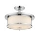 preview thumbnail 1 of 3, Savannah 2 Light Semi Flush Mount