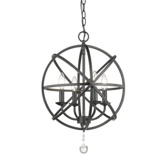 Avery Home Lighting Tull 4-light Chandelier (Black) - Chandeliers For Bedrooms by Overstock.com