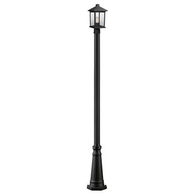 Avery Home Lighting Portland 1-Light Black Post Light