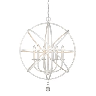 Avery Home Lighting Tull 6-light Chandelier (White) - Chandeliers For Bedrooms by Overstock.com