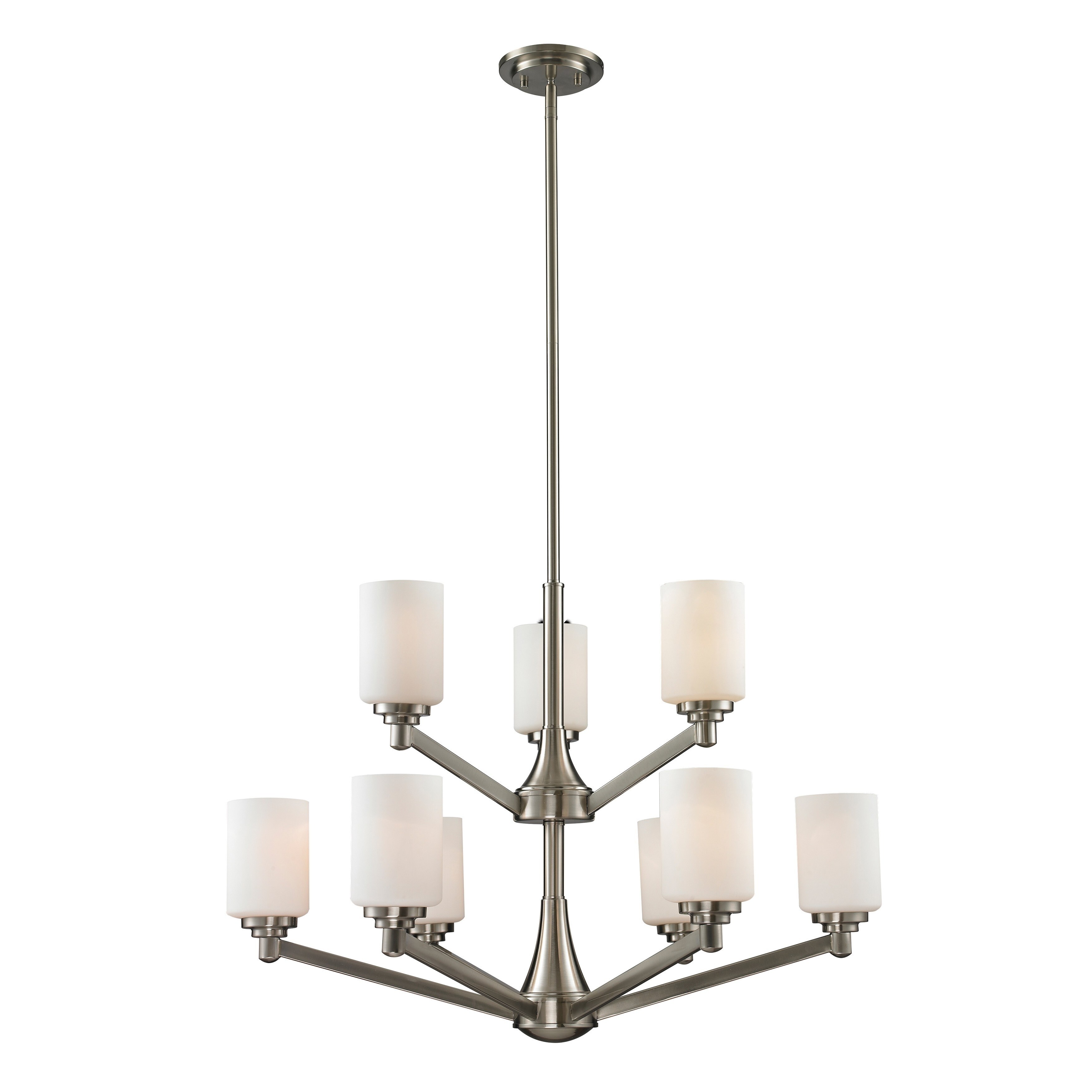 Avery Home Lighting Montego Brushed Nickel 9-light Chandelier - Chandeliers For Bedrooms by Overstock.com